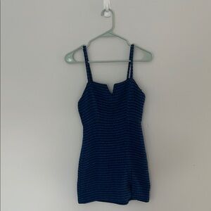 Zara Blue Textured Dress size S
